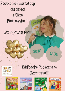 Spotkanie z Elizą Piotrowską- autorką książek o Cioci Jadzi