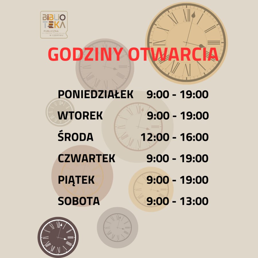 Godziny otwarcia