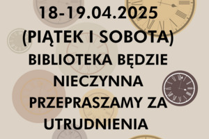 biblioteka będzie nieczynna