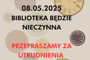 biblioteka będzie nieczynna