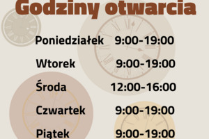 Zmiana godzin otwarcia