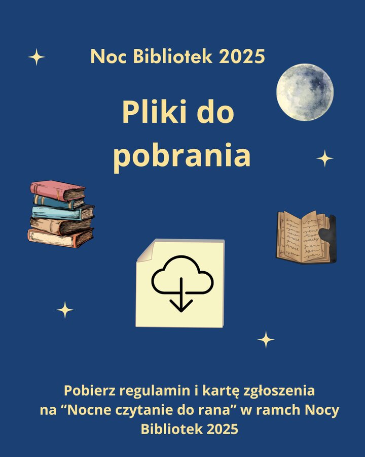 Nocne czytanie do rana w ramach Nocy Bibliotek 2025