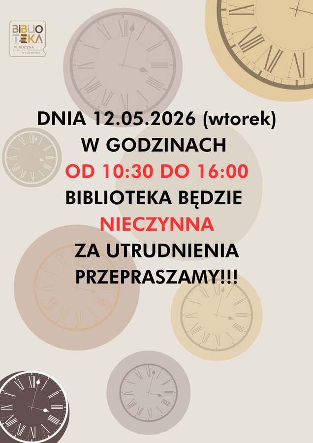 Zmiana godzin otwarcia