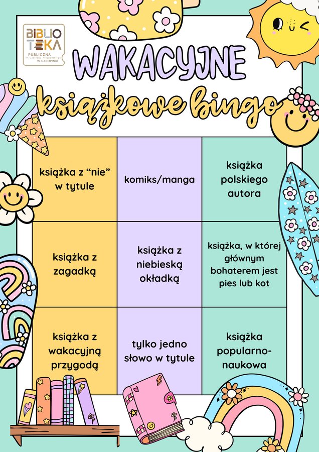 Wakacyjne Książkowe Bingo - podsumowanie